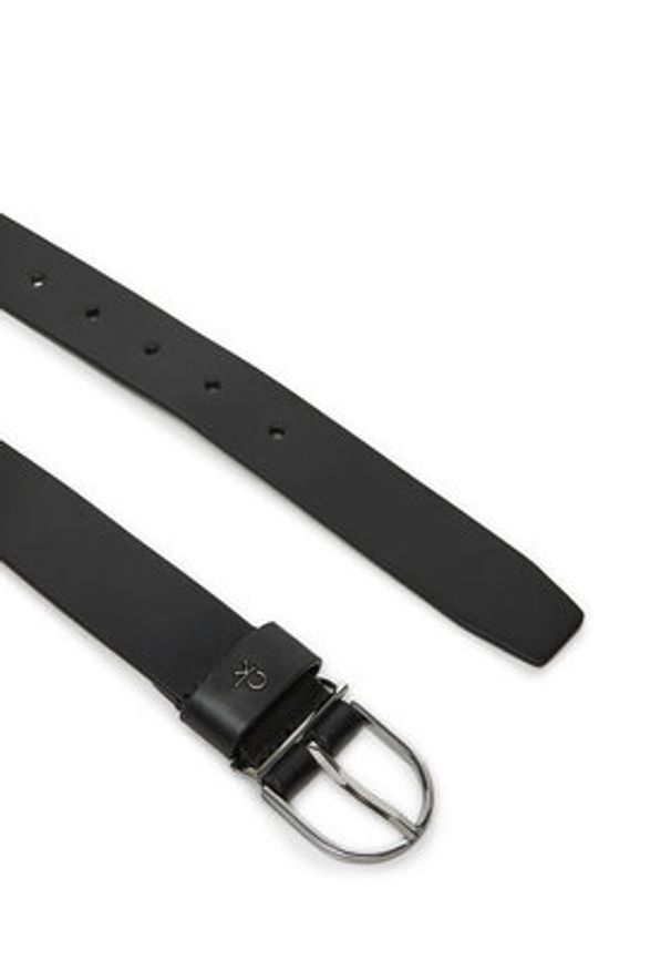 Calvin Klein Pasek Damski Ck Metal Loop Rnd Buckle 3.0 K60K612861 Czarny. Kolor: czarny. Materiał: skóra