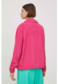 adidas Originals kurtka Always Original HG1237 damska kolor różowy przejściowa oversize. Kolor: różowy. Materiał: materiał #4
