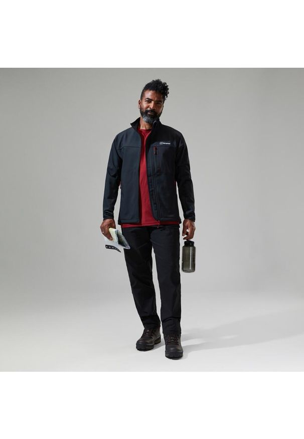 Kurtka softshell męska Berghaus Ghlas 2.0 Softshell JKT. Kolor: czarny. Materiał: softshell. Sport: turystyka piesza