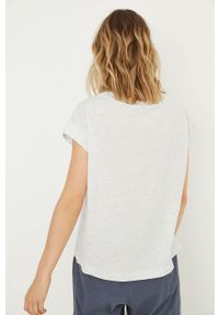 Women Secret - women'secret t-shirt piżamowy Minerals kolor szary bawełniana. Kolor: szary. Materiał: bawełna. Długość: krótkie. Wzór: nadruk