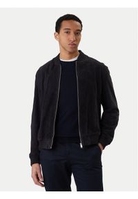 BOSS Kurtka skórzana H-Muller 50543213 Granatowy Regular Fit. Kolor: niebieski. Materiał: skóra #1