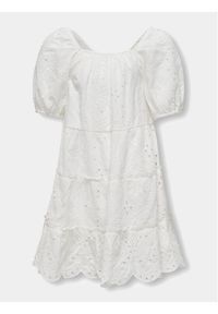 Kids Only - Kids ONLY Sukienka letnia Cleo 15320402 Biały Regular Fit. Kolor: biały. Materiał: bawełna. Sezon: lato #1