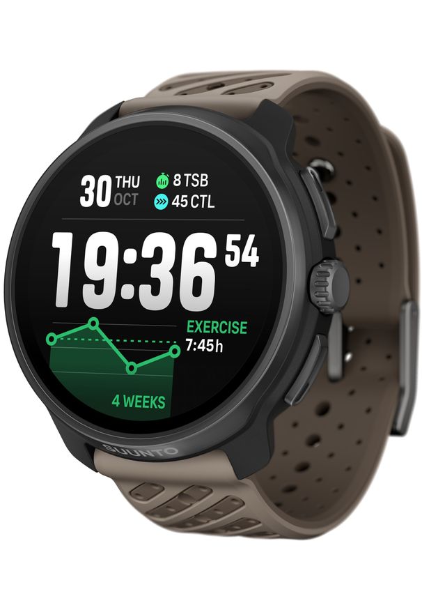SUUNTO - Zegarek sportowy Suunto Race 2 Titanium Trail (SS051203000). Styl: sportowy