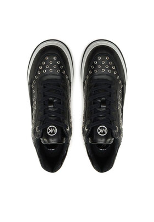 MICHAEL Michael Kors Sneakersy Hayes Lace Up 43R5HAFS1L Czarny. Kolor: czarny. Materiał: skóra