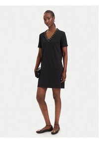 Liu Jo Sport Sukienka codzienna TA6296 J3855 Czarny Regular Fit. Okazja: na co dzień. Kolor: czarny. Materiał: bawełna. Typ sukienki: proste, sportowe. Styl: sportowy, casual #3