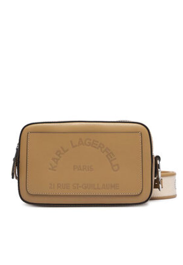 Karl Lagerfeld - KARL LAGERFELD Torebka B3W30088 Beżowy. Kolor: beżowy. Materiał: skórzane