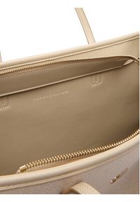 TOMMY HILFIGER - Tommy Hilfiger Torebka Th City Large Tote Melton AW0AW18215 Beżowy. Kolor: beżowy #3