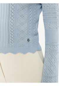 Guess Sweter Adaline W4GR08 Z2U00 Niebieski Regular Fit. Kolor: niebieski. Materiał: wiskoza