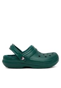 Crocs Klapki Classic Lined Clog 203591 Zielony. Kolor: zielony