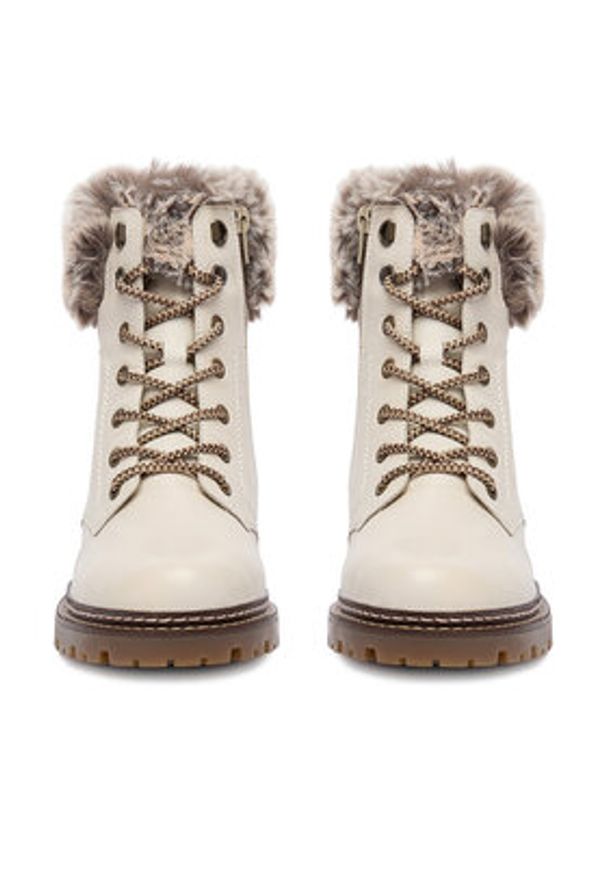 Remonte Trzewiki CEO-D0B74-80 Écru. Materiał: skóra