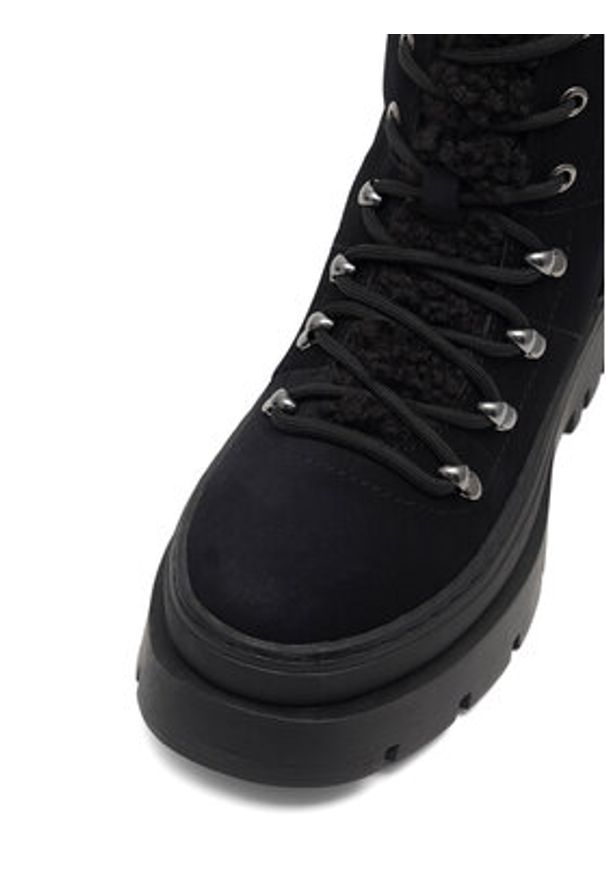 DeeZee Botki QUEENIE WS6151-03 Czarny. Kolor: czarny. Materiał: materiał