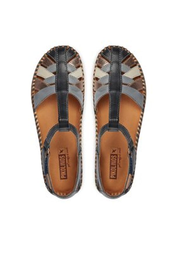 Pikolinos Sandały Cadaques W8K-0705C1 Niebieski. Kolor: niebieski. Materiał: skóra