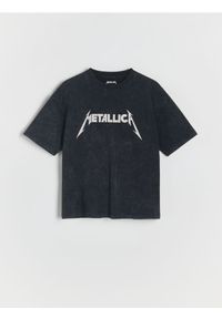 Reserved - Bawełniany t-shirt Metallica - czarny. Kolor: czarny. Materiał: bawełna #1