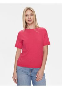 United Colors of Benetton - United Colors Of Benetton T-Shirt 103CD102M Różowy Regular Fit. Kolor: różowy. Materiał: bawełna