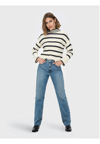 only - ONLY Sweter Fibi 15259096 Beżowy Regular Fit. Kolor: beżowy. Materiał: wiskoza #5