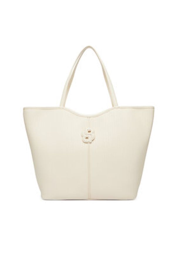 BOSS Torebka HUGO BOSS-50563192 Écru. Kolor: kremowy. Materiał: skórzane