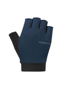 SHIMANO - Rękawiczki kolarskie EXPLORER, granatowe. Kolor: niebieski. Sezon: lato. Sport: kolarstwo