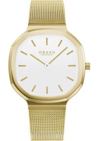 Zegarek OBAKU Zegarek damski Obaku Denmark V253LXGWMG złoty. Kolor: złoty #1