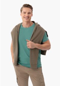 Volcano - Bawełniana koszulka T-BASIC. Kolekcja: plus size. Materiał: bawełna. Długość rękawa: krótki rękaw. Długość: krótkie. Styl: klasyczny #1