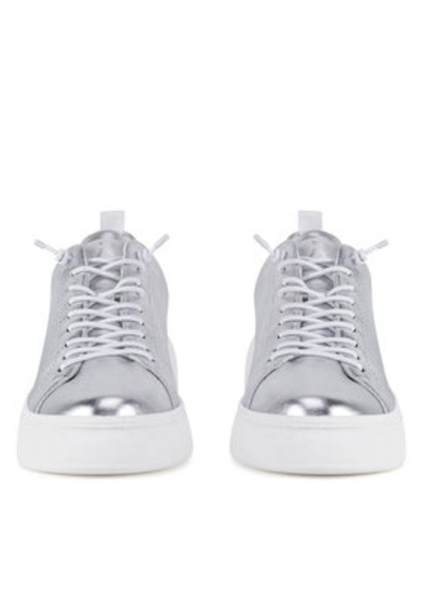 Rieker Revolution Lifestyle Półbuty W2301-90 Srebrny. Kolor: srebrny. Materiał: skóra