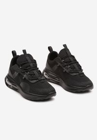 Born2be - Czarne Sznurowane Buty Sportowe Sneakersy z Podeszwą Typu Air Risanda. Zapięcie: sznurówki. Kolor: czarny #6