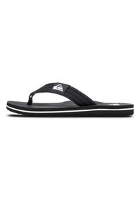 Quiksilver - Sandały chłopięce MOLOKAI LAYBACK. Kolor: czarny. Materiał: bawełna. Sezon: lato