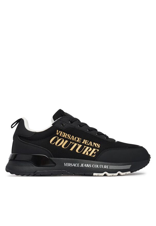 Versace Jeans Couture Sneakersy 80YA3SA5 Czarny. Kolor: czarny. Materiał: materiał