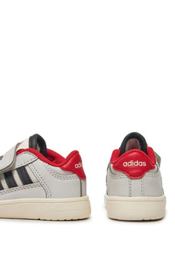 Adidas - adidas Sneakersy Rapid Court JS0638 Szary. Kolor: szary. Materiał: skóra