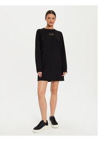 EA7 Emporio Armani Sukienka codzienna 6DTA52 TJ9RZ 1200 Czarny Regular Fit. Okazja: na co dzień. Kolor: czarny. Materiał: syntetyk, wiskoza. Typ sukienki: proste. Styl: casual #5