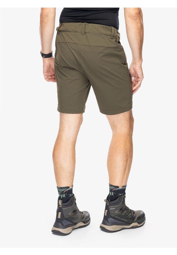 Spodenki turystyczne męskie Helly Hansen Blaze Softshell Shorts. Kolor: zielony. Materiał: softshell