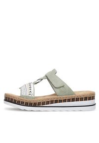 Rieker Klapki V79M6-52 Zielony. Kolor: zielony. Materiał: syntetyk #7