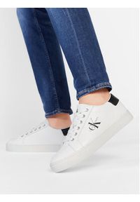 Calvin Klein Jeans Sneakersy Classic Cupsole Laceup Low Lth YM0YM00491 Biały. Kolor: biały. Materiał: skóra #3