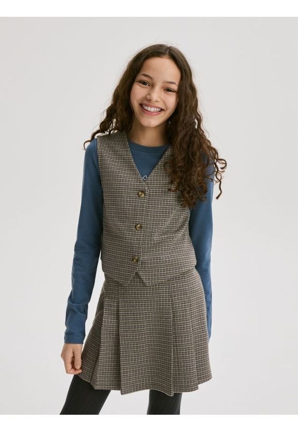 Reserved - Spódnico-szorty z wiskozą - wielobarwny. Materiał: wiskoza