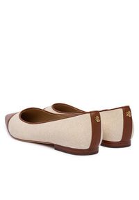 Lauren Ralph Lauren - LAUREN RALPH LAUREN Baleriny 802P10530003 Beżowy. Kolor: beżowy. Materiał: materiał #3