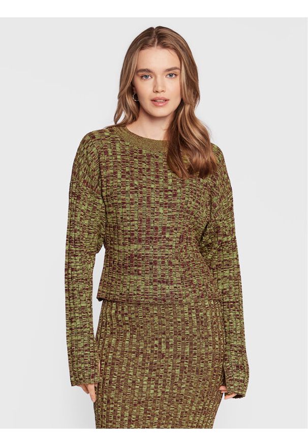 Gina Tricot Sweter Beverly 17579 Zielony Regular Fit. Kolor: zielony. Materiał: syntetyk