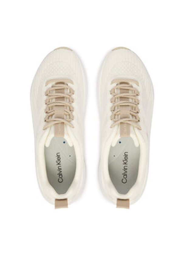 Calvin Klein Sneakersy Chunky Run Ckstripe Lup Sp Kn HW0HW03006 Biały. Kolor: biały. Materiał: materiał. Sport: bieganie