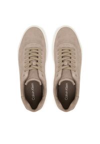 Calvin Klein Sneakersy Basket Cupsole Oxf Lup Hf Su HM0HM02131 Beżowy. Kolor: beżowy. Materiał: zamsz, skóra #5
