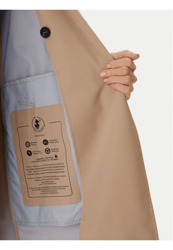 Save The Duck Trencz D42664W GRIN22 Beżowy Regular Fit. Kolor: beżowy. Materiał: syntetyk
