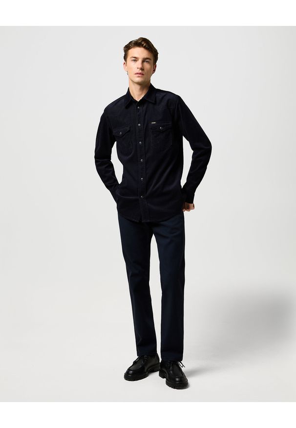 Wrangler - MĘSKIE SPODNIE WRANGLER GREENSBORO COLD STEEL 112372417