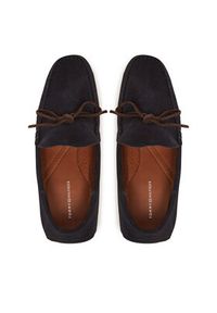 TOMMY HILFIGER - Tommy Hilfiger Mokasyny Hilfiger Folded Suede Driver FM0FM05385 Granatowy. Kolor: niebieski. Materiał: zamsz, skóra