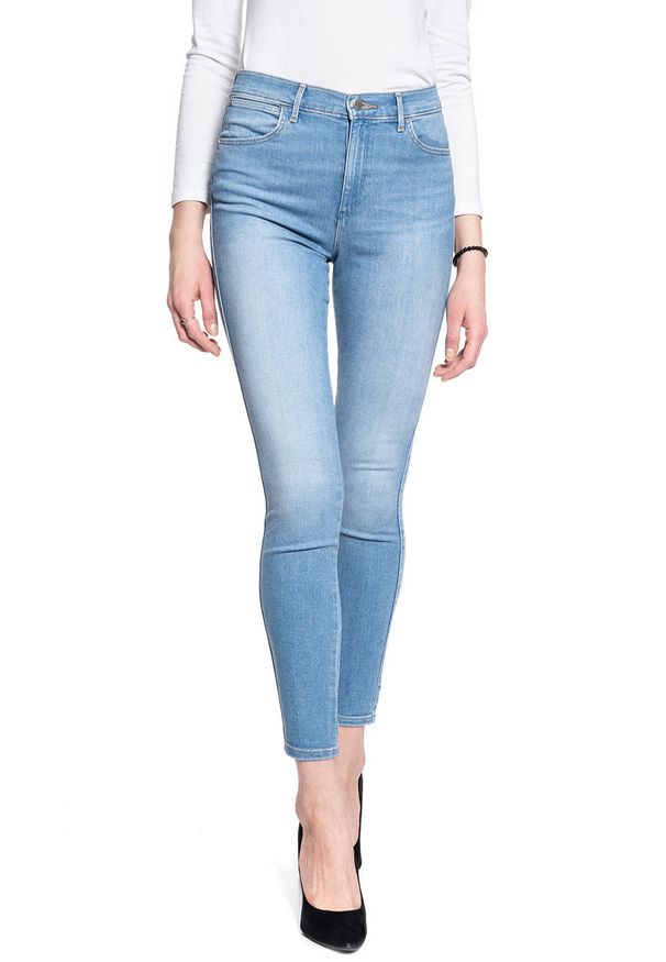 Wrangler - SPODNIE DAMSKIE WRANGLER HIGH RISE SKINNY SOFT CLOUD W27HZI29R 112128152