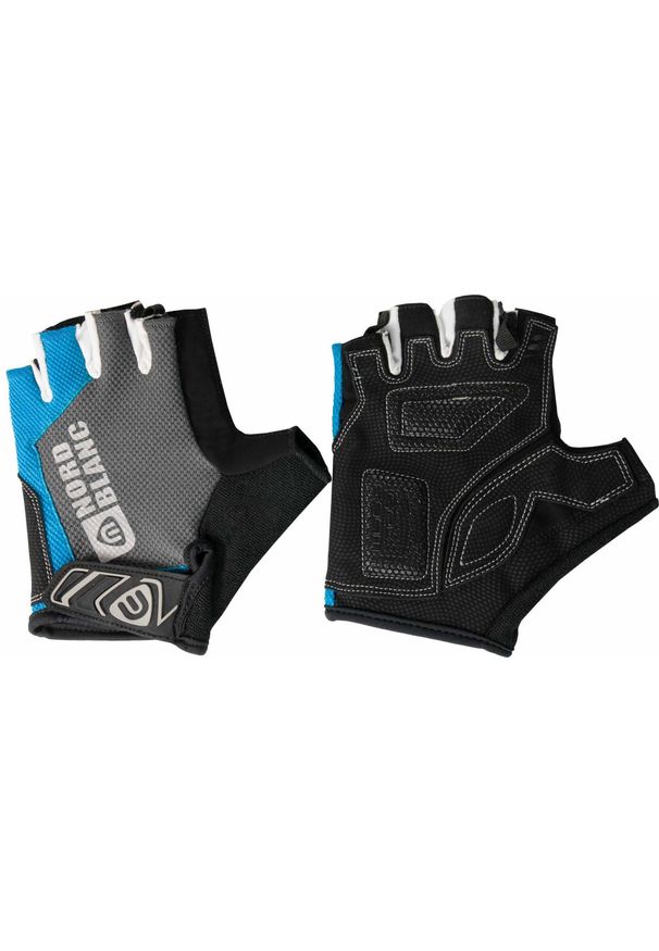 Bach - Rękawiczki rowerowe Nordblanc unisex rozmiar 6 niebiesko-szare. Kolor: wielokolorowy, niebieski, szary. Sport: kolarstwo