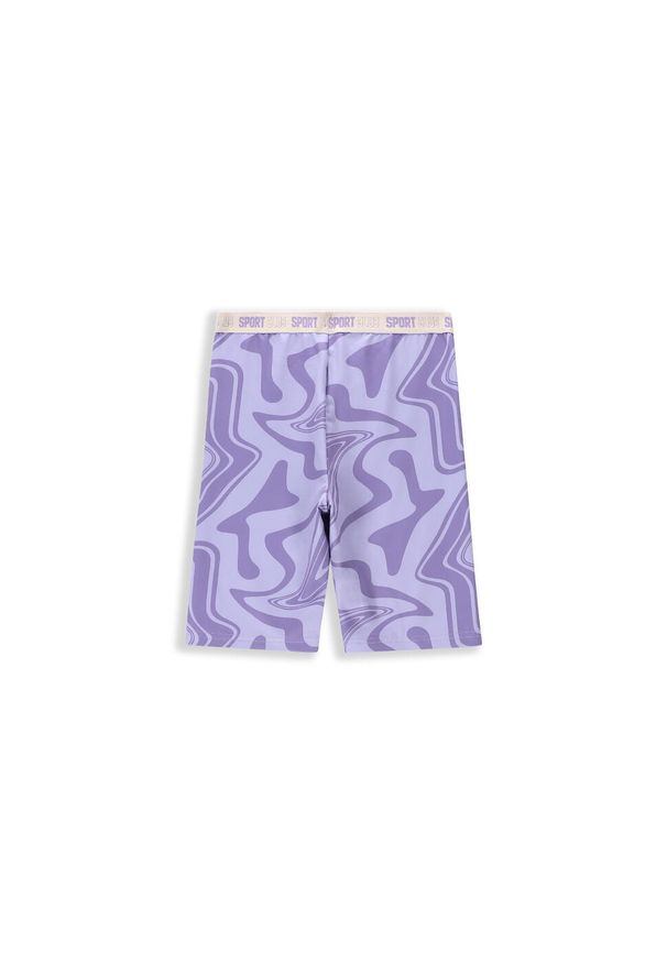 Legginsy sportowe dla dzieci Lemon Explore WL4 krótkie. Okazja: na co dzień. Kolor: fioletowy. Materiał: poliester, elastan. Długość: krótkie. Sezon: lato. Styl: sportowy