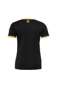 KEMPA - Damska koszulka Kempa Curve. Kolor: żółty, czarny, wielokolorowy. Materiał: materiał #2