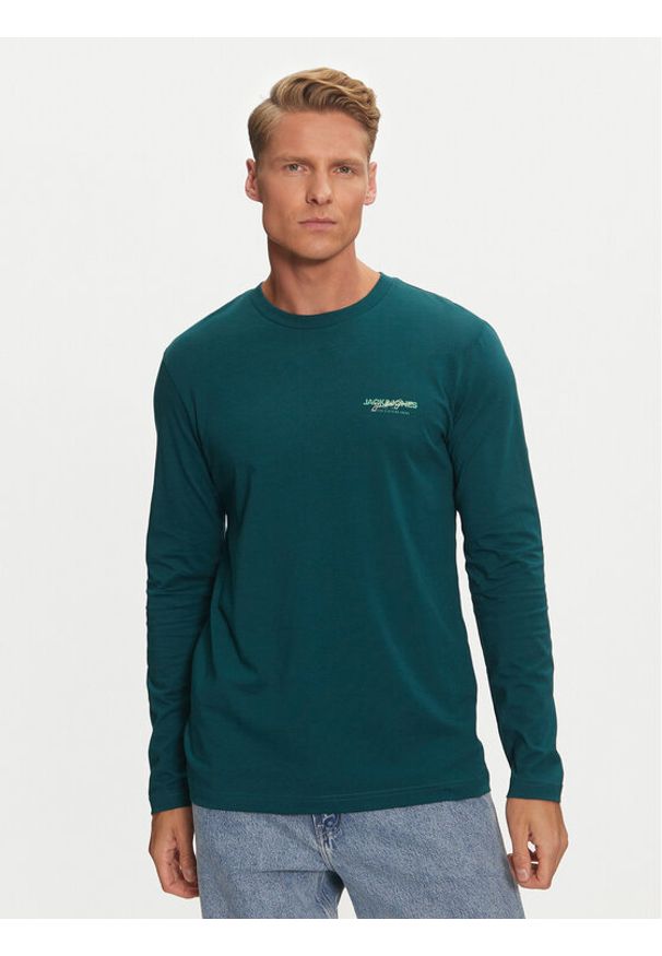 Jack & Jones - Jack&Jones Longsleeve Alvis 12259735 Zielony Standard Fit. Kolor: zielony. Materiał: bawełna. Długość rękawa: długi rękaw