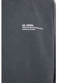 Dr. Denim bluza bawełniana męska kolor szary gładka. Kolor: szary. Materiał: bawełna, denim. Wzór: gładki #3