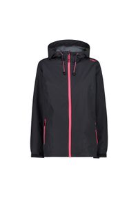 Kurtka przeciwdeszczowa damska z kapturem CMP. Typ kołnierza: kaptur. Kolor: szary, czarny, brązowy, wielokolorowy. Sport: turystyka piesza #1