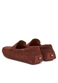 BOSS Mokasyny Noel_Mocc_sdpeb 50541750 Bordowy. Kolor: czerwony. Materiał: skóra, zamsz #4