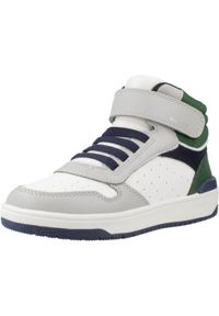 Geox - Buty GEOX J WASHIBA Szary. Kolor: szary. Materiał: syntetyk, tkanina. Sport: turystyka piesza
