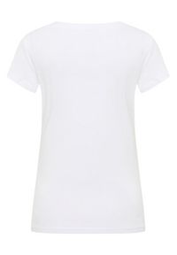 Mustang T-Shirt Beverly 1016517 Biały Slim Fit. Kolor: biały. Materiał: bawełna